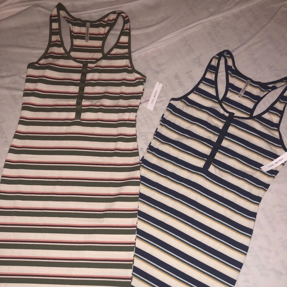 Very stretchy super fit midi dresses